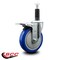 Service Caster 5'' Blue Poly Swivel 1'' Expanding Stem Caster Total Lock Brake SCC-EXTTL20S514-PPUB-BLUE-1 - alternate 2